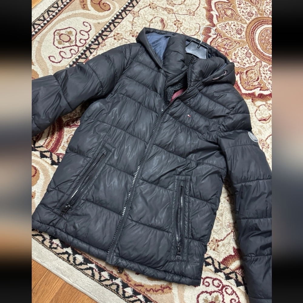 Tommy Hilfiger Wind Resistant Puffer Quilted Hood Jacket S